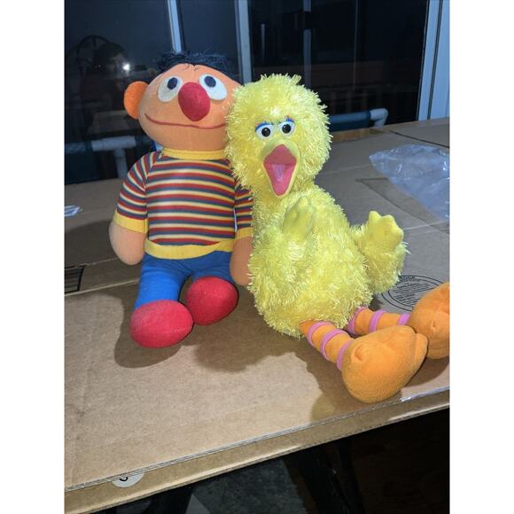 Big Bird & Ernie Plush Lot, Sesame Street‎ Memorabilia, Knickerbocker & Gund - Picture 1 of 16